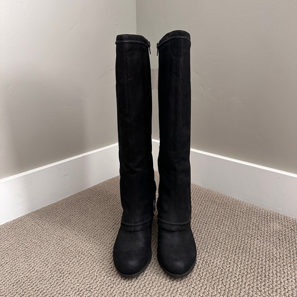 Fergalicious Black Over the Knee Boots - Picture 3 of 6